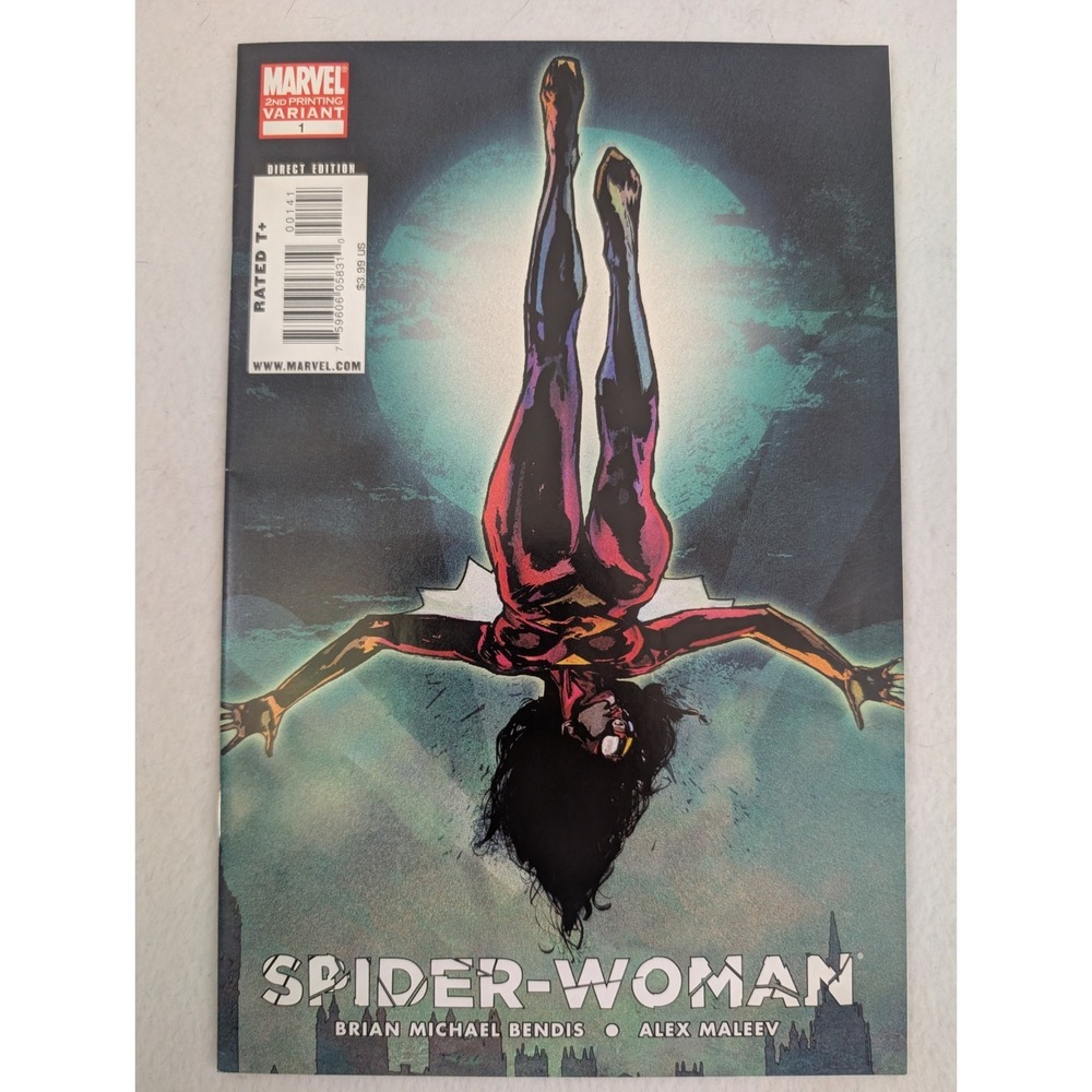 Marvel Spider-Woman #1 2nd Printing Variant Bendis Maleev 2016 NM Range
